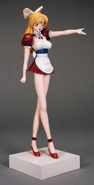 Miss ko2 (1996, 188cm) by Takashi Murakami in collaboration with Bome of Kaiyodo.