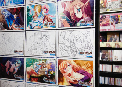 Sketches from an adult-themed anime